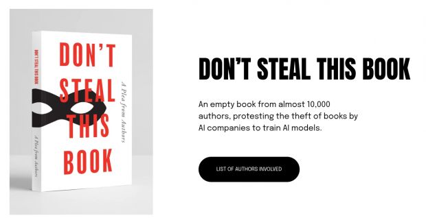 libro vuoto protesta ia