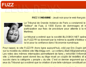 Tre webmaster francesi multati per link diffamator