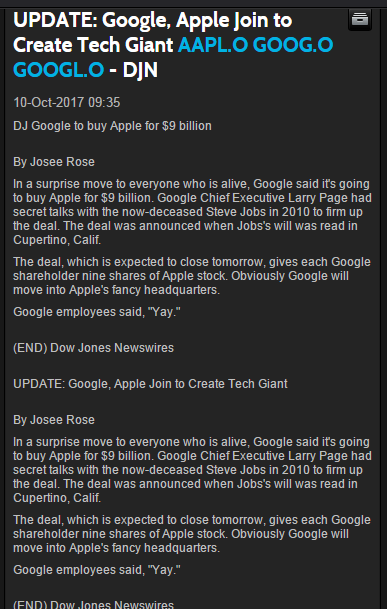 dow jones apple google