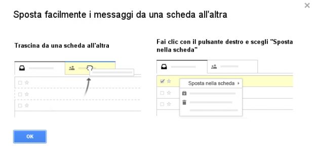 gmail spostare