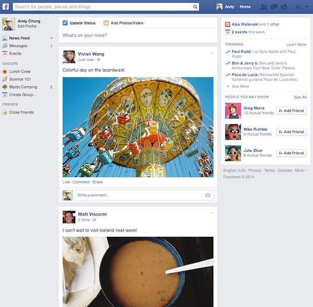 facebook nuovo newsfeed