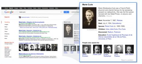 google knowledge graph