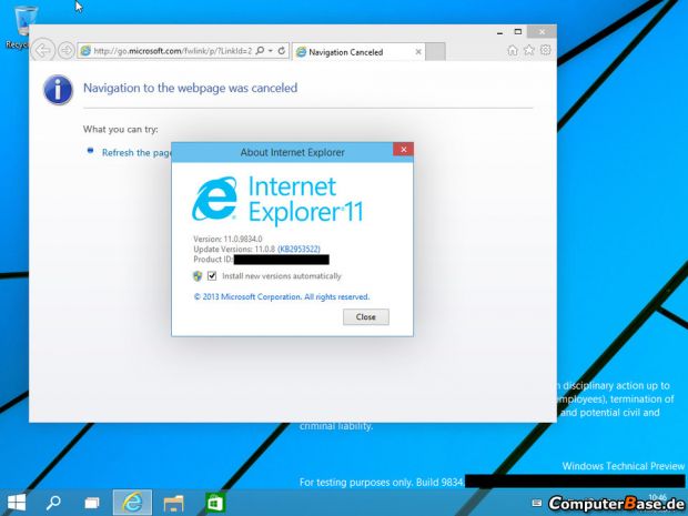 windows 9 ie11