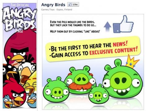 angry birds facebook