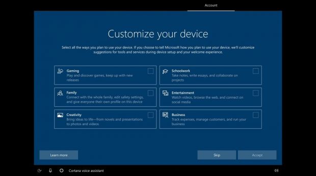 windows10 installazione personalizzata