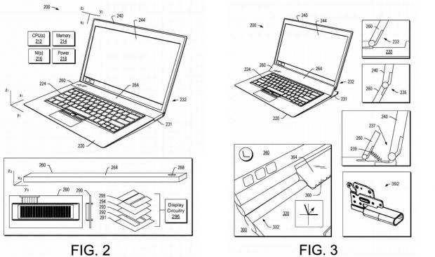 Lenovo patent mini display