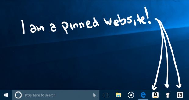 w10 fcp pinned websites