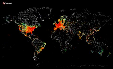 shodan ping map of world