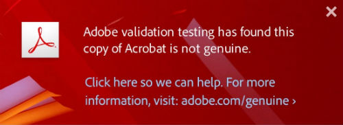 adobe popup