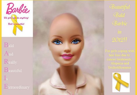 beautiful and bald barbie