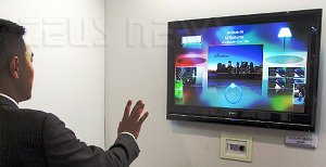 Hitachi Toshiba Tv che si controlla a gesti Ces