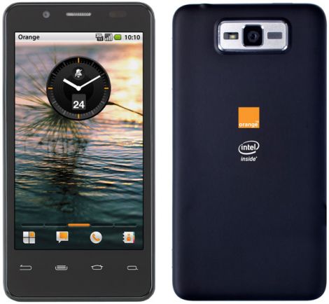 intel orange smartphone medfield atom