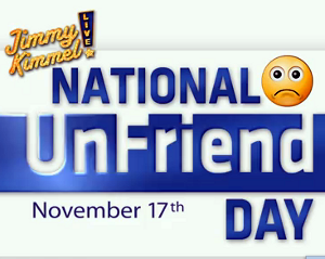 Jimmy Kimmel National Unfriend Day Facebook