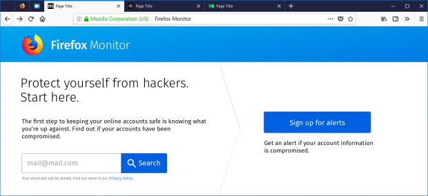 firefox monitor