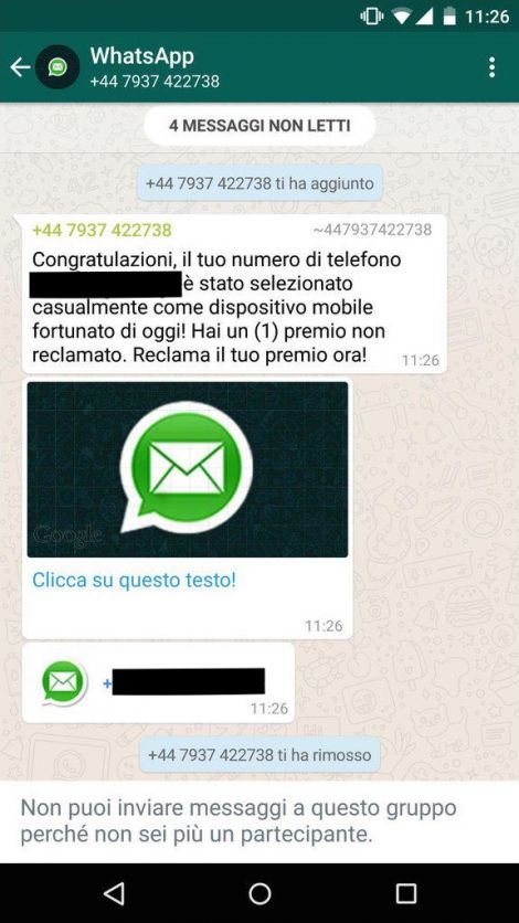 whatsapp sicurezza