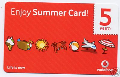 summer card vodafone