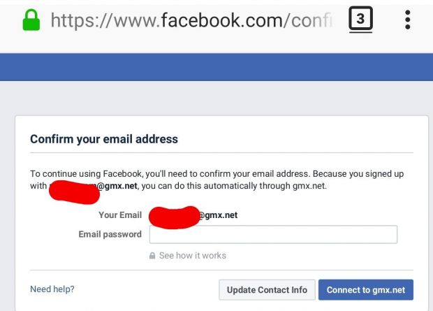 fb password