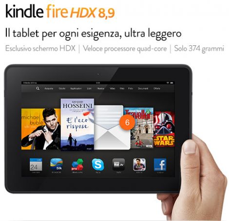 amazon kindle fire hdx italia