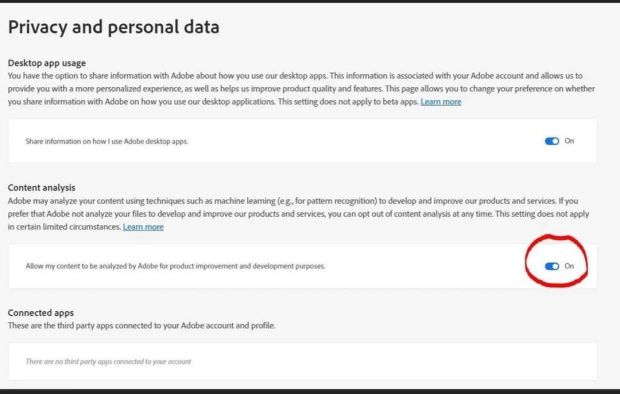 adobe ml ia consent