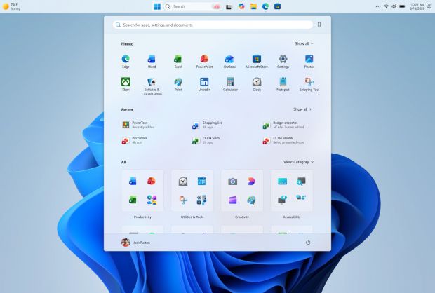 windows 11 barra posizioni
