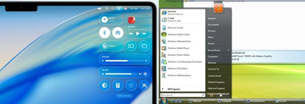 macos26 liquid glass aero windows vista
