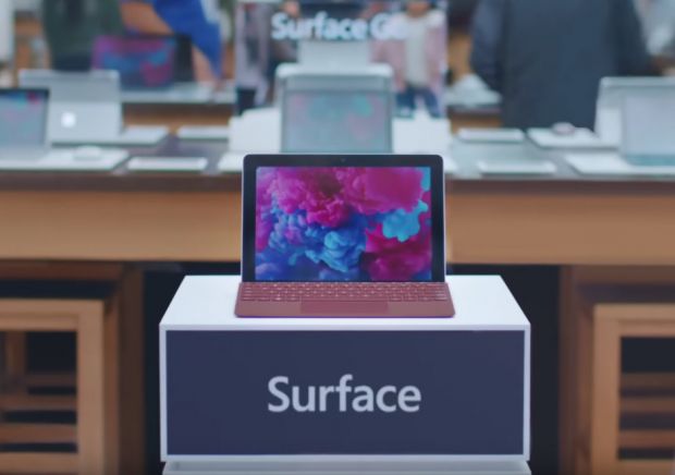 Surface Go iPad spot Microsoft
