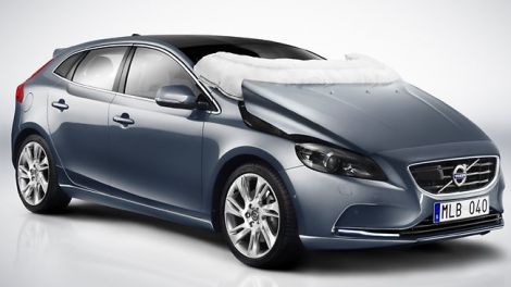 volvo v40 airbag pedoni