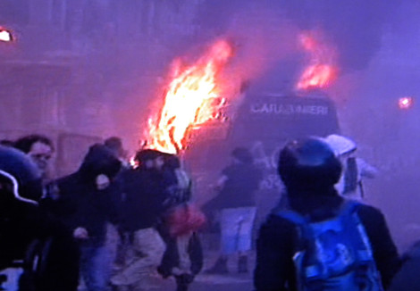 black bloc piazza san giovanni