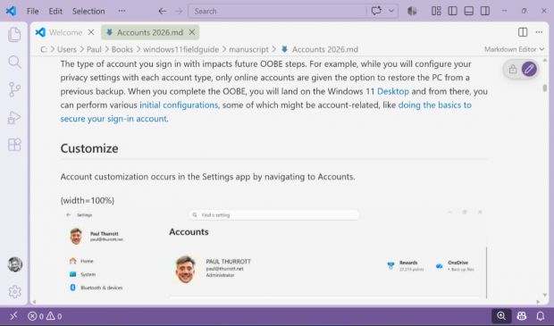 vscode markdown editor