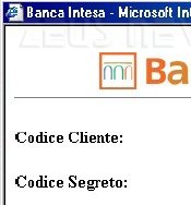 [schermata trappola di Banca Intesa]