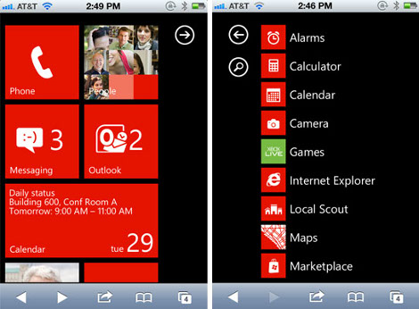 windows phone 7 demo