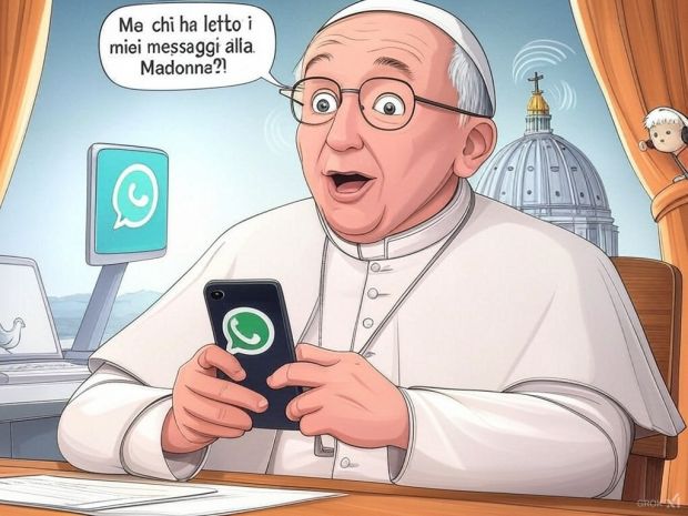 papa intercettato paragon
