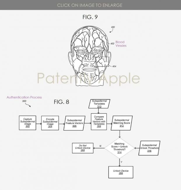 apple riconoscimento vene