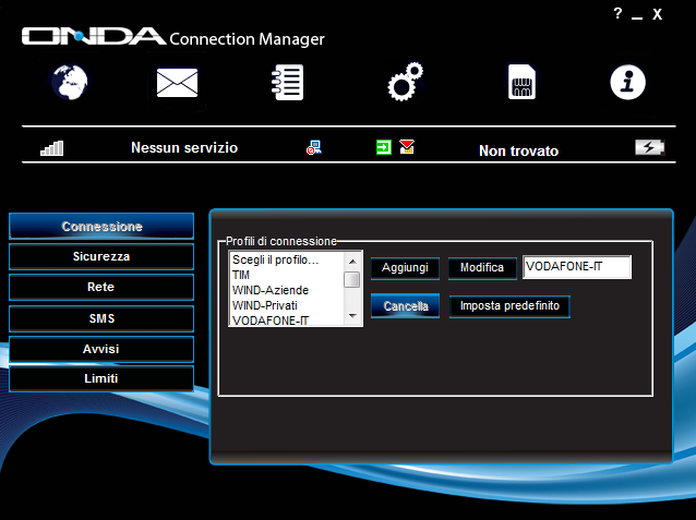 Onda Connection Manager Software