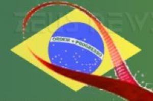 Bandiera brasiliana personalizzata