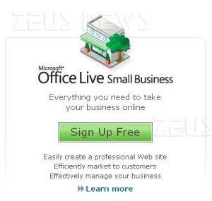 Schermata di accesso a Office Live