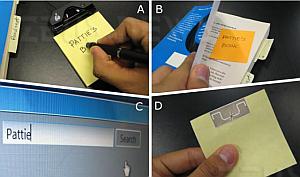 I post-it con il chip rfid