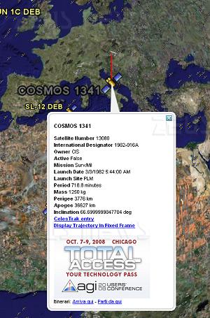I satelliti in tempo reale con Google Earth