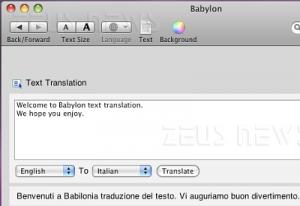 Babylon Translator 2008 Mac MacOs X 10.5