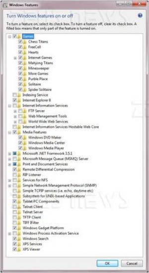 Windows 7 Pannello di amministrazione moduli