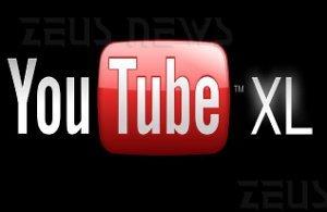 YouTube XL ottimizzato schermi grandi dimensioni