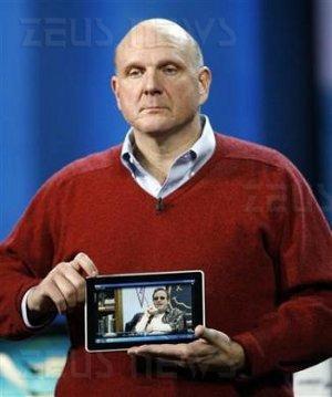 Microsoft Hp tablet Steve Ballmer Ces Las Vegas