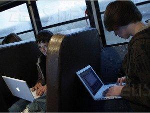Autobus Wi-Fi scuola Vail Arizona studenti