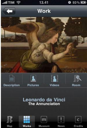 Galleria Uffizi app iPod Touch iPad iPhone