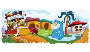 Google Doodle 50 anni Flintstones