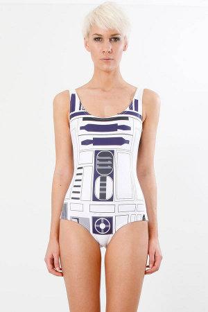 Costume da bagno C1-P8 R2-D2 Black Milk