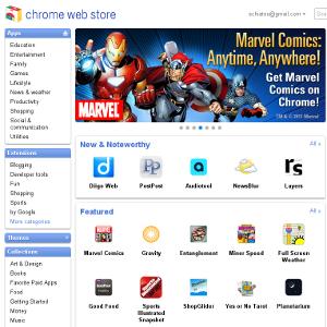 Chrome 9 WebGL Web Store Instant