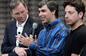 Larry Page CEO Google Eric Schmidt