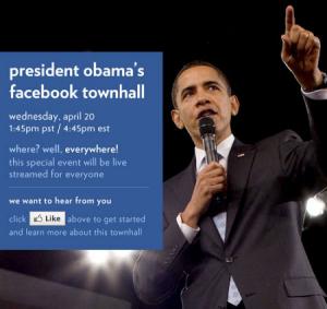 Obama Facebook Town Hall Facebook Zuckerberg