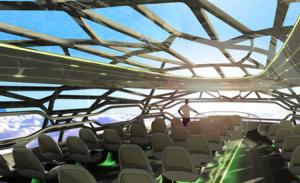 Airbus concept cabin 2050 star trek vetrate